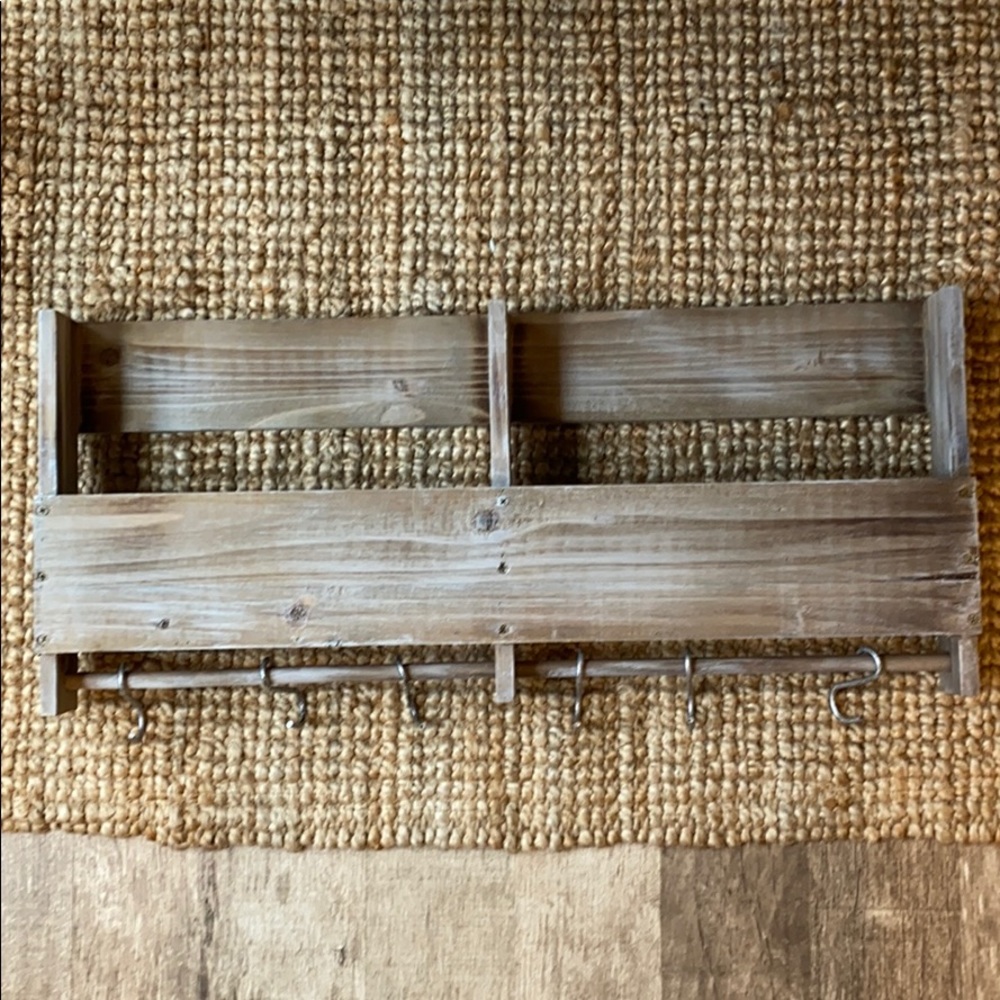 Rustic Hanging decor with hooks